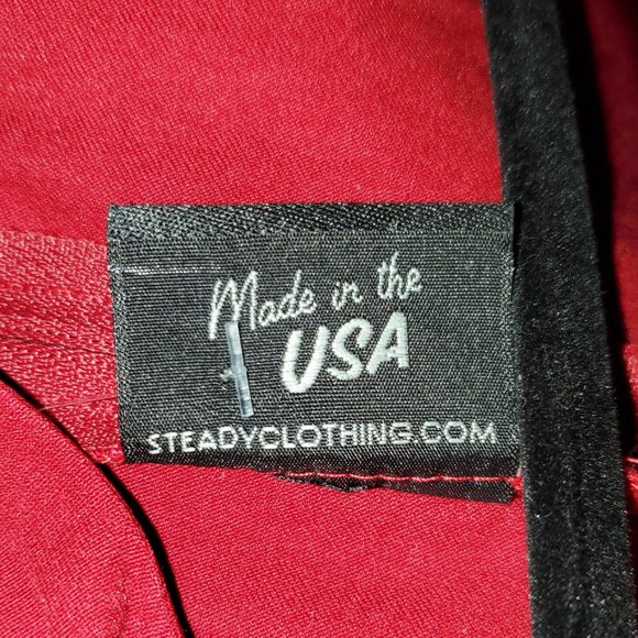 Rock Steady Red Wiggle Dress - Picture 4 of 5